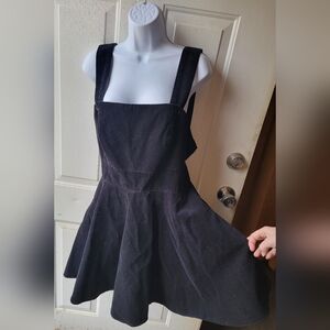 Hell Bunny Pinefore Corduroy Overall Dress Size 10 Sold Out Pinup